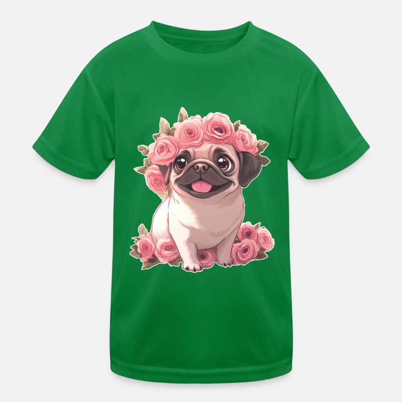 Pug Kids Functional T-Shirt