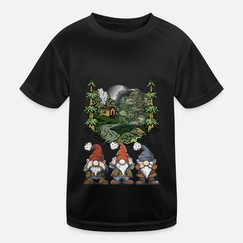 Waldbewohner Märchenfigur Fantasy Zwerge Märchen Kinder Funktions-T-Shirt