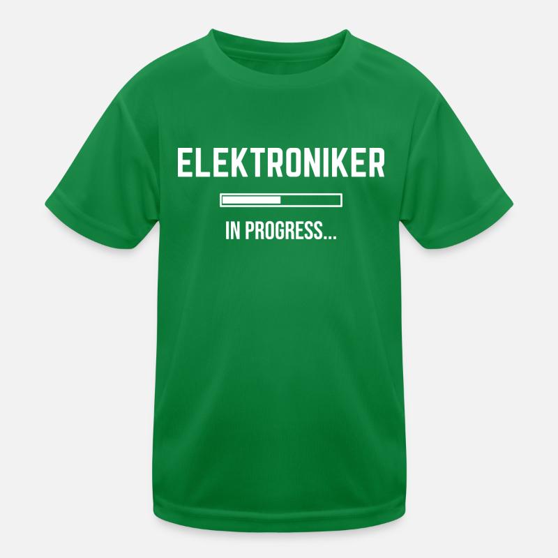Elektroniker In Progress Kinder Funktions-T-Shirt