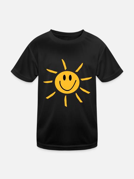 Sun - T-shirt sport Enfant - noir - Devant