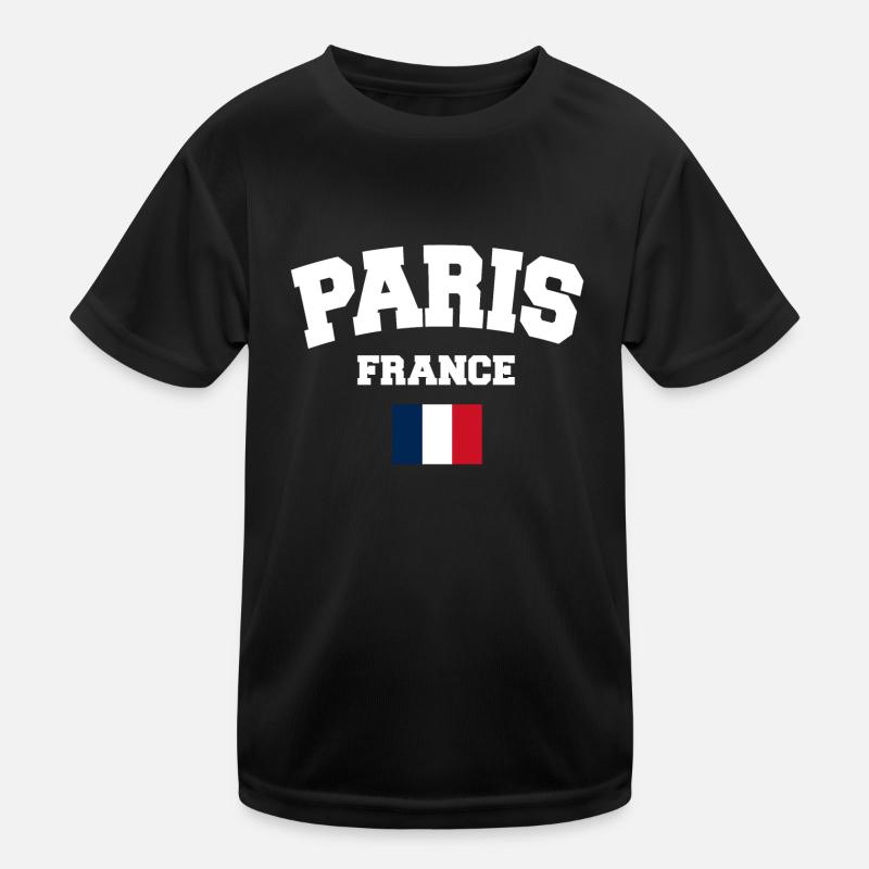 Paris - Kids Functional T-Shirt - black