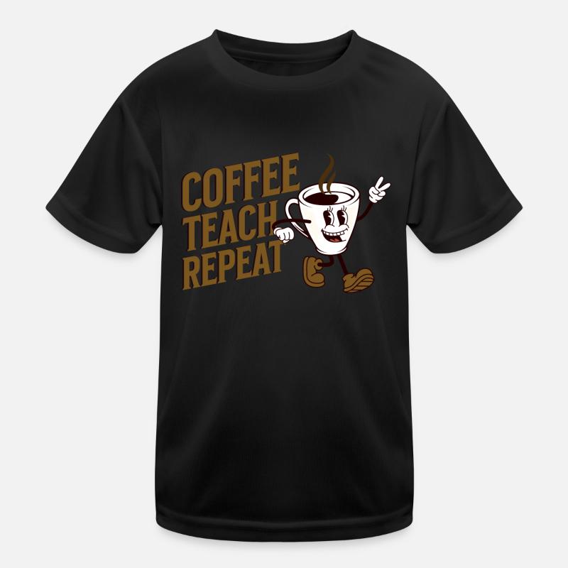 Café Apprendre Répéter T-shirt sport Enfant