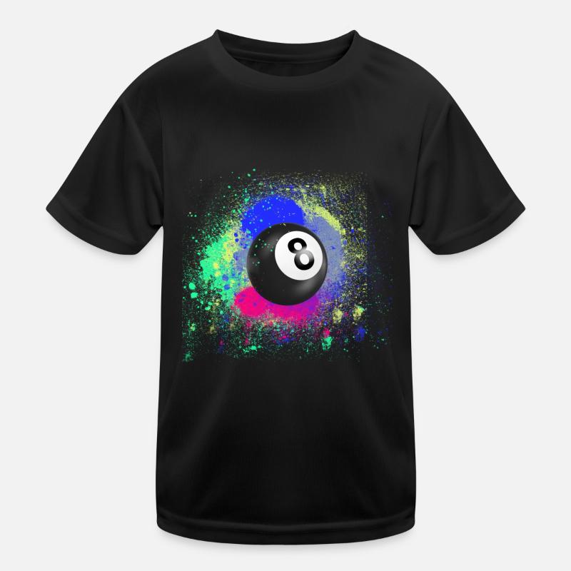 Noir 8, Boule de billard, N8, Boule de billard, Billard T-shirt sport Enfant