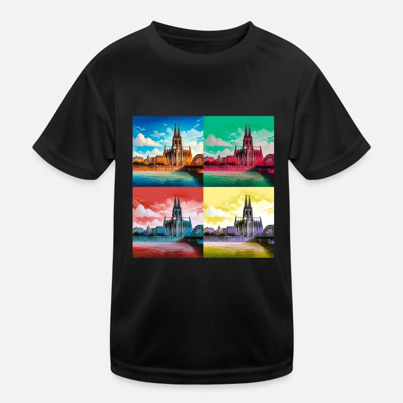 kölner dom,dom,koeln,herzen,malerei,warhol Kinder Funktions-T-Shirt
