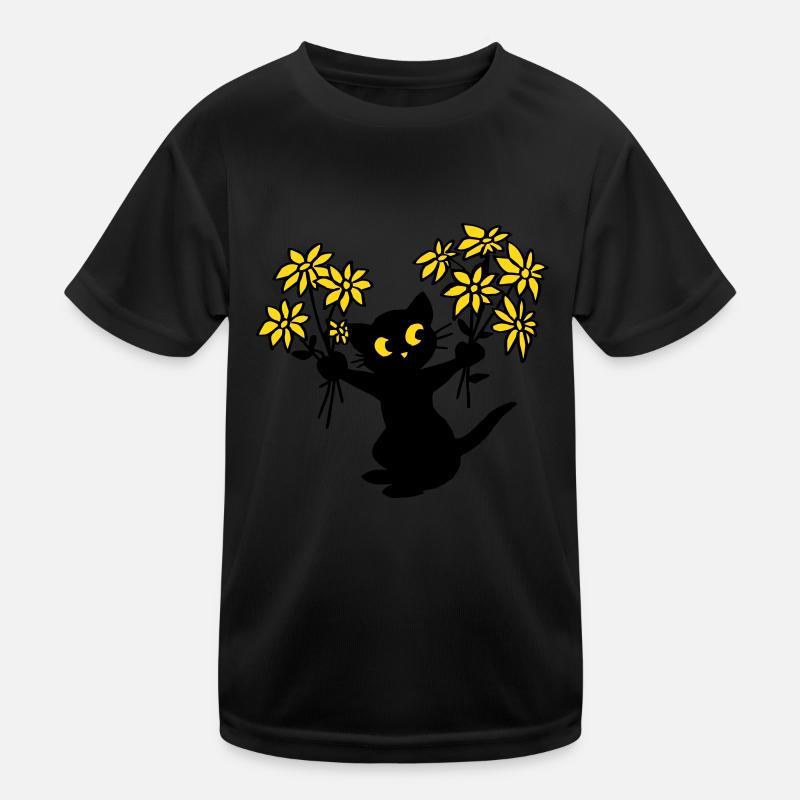 Le chat aux fleurs T-shirt sport Enfant