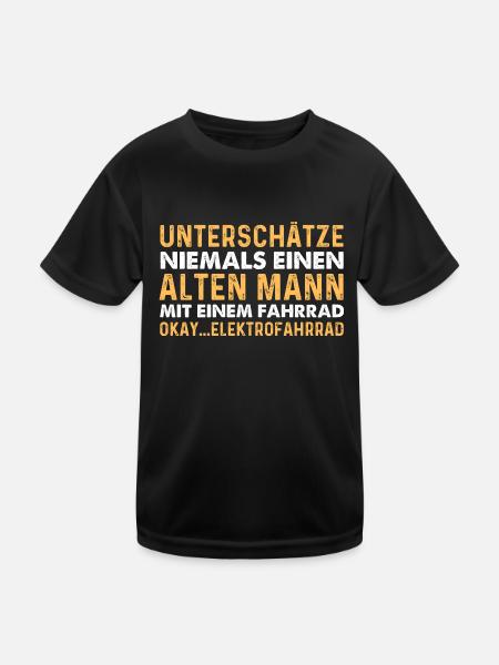 Never underestimate an old man with a - Kids Functional T-Shirt - black - Front