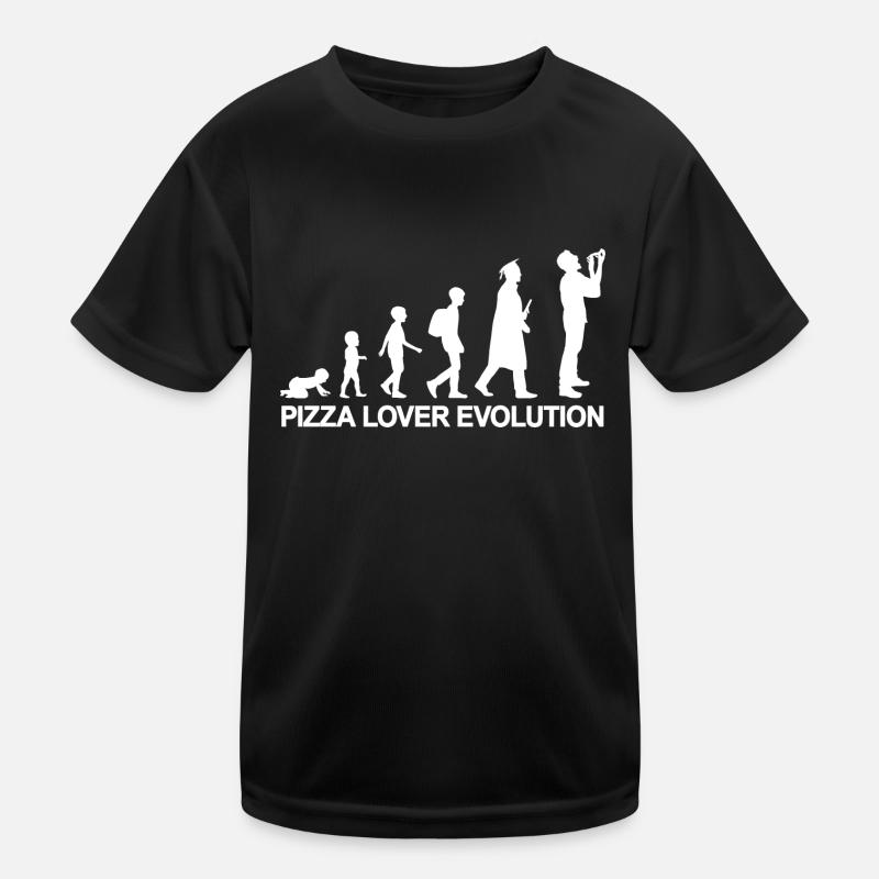 Evolution of a pizza lover Kids Functional T-Shirt