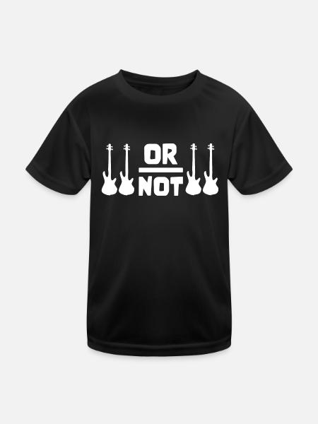 TO BE OR NOT TO BE for best bassist bass player - Kinder Funktions-T-Shirt - Schwarz - Vorne