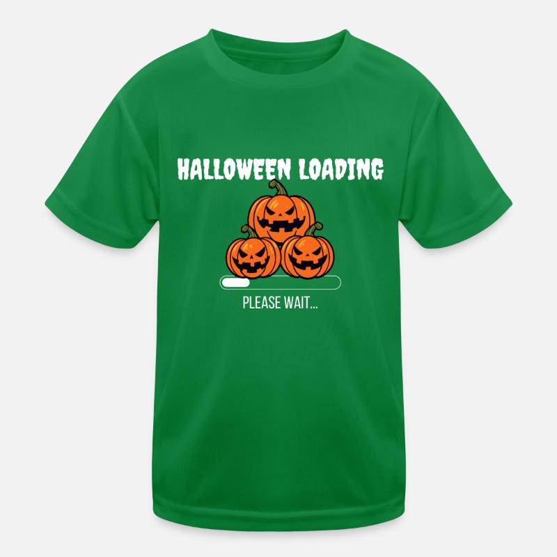 Halloween Loading Please Wait Kinder Funktions-T-Shirt