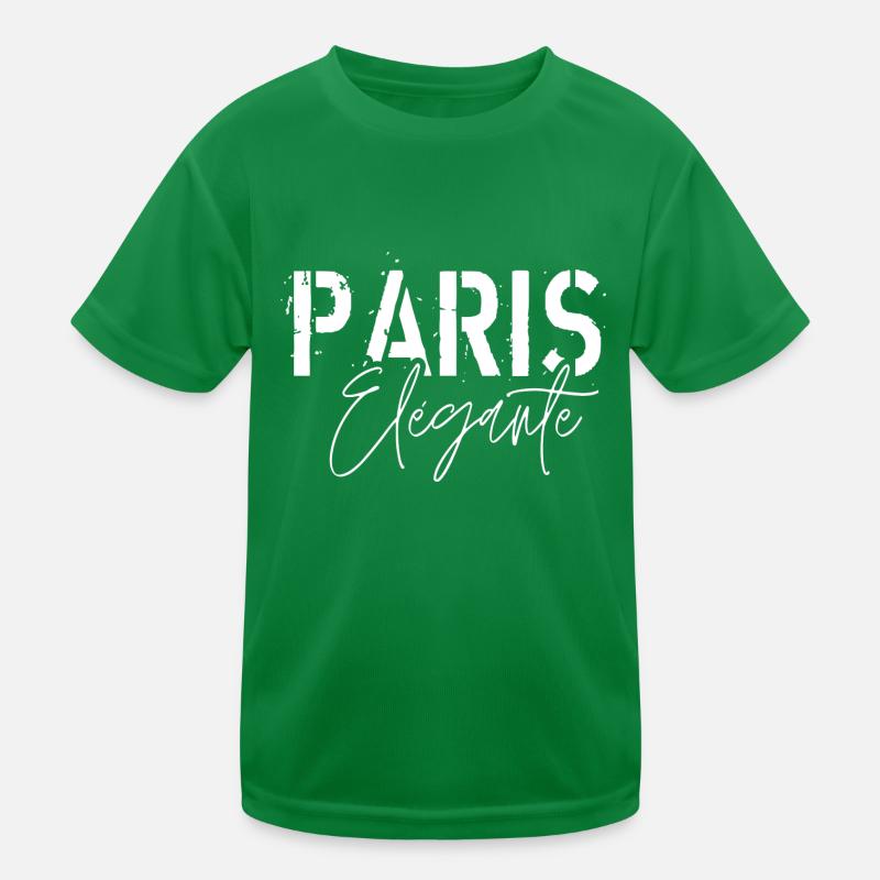 Elegantes Paris Kinder Funktions-T-Shirt
