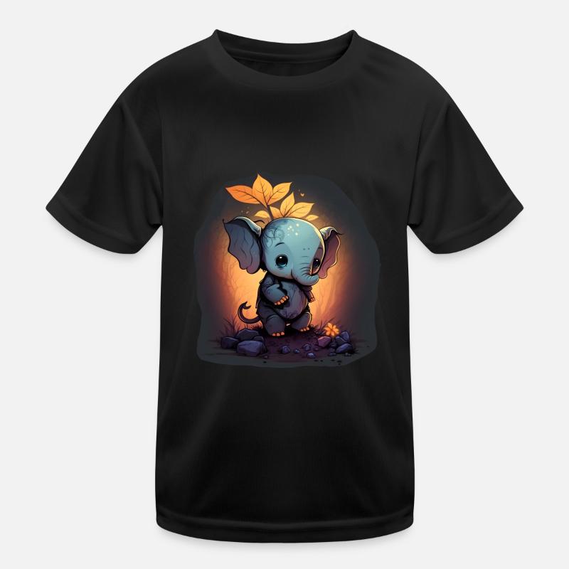 Süßer Elefant Kinder Funktions-T-Shirt