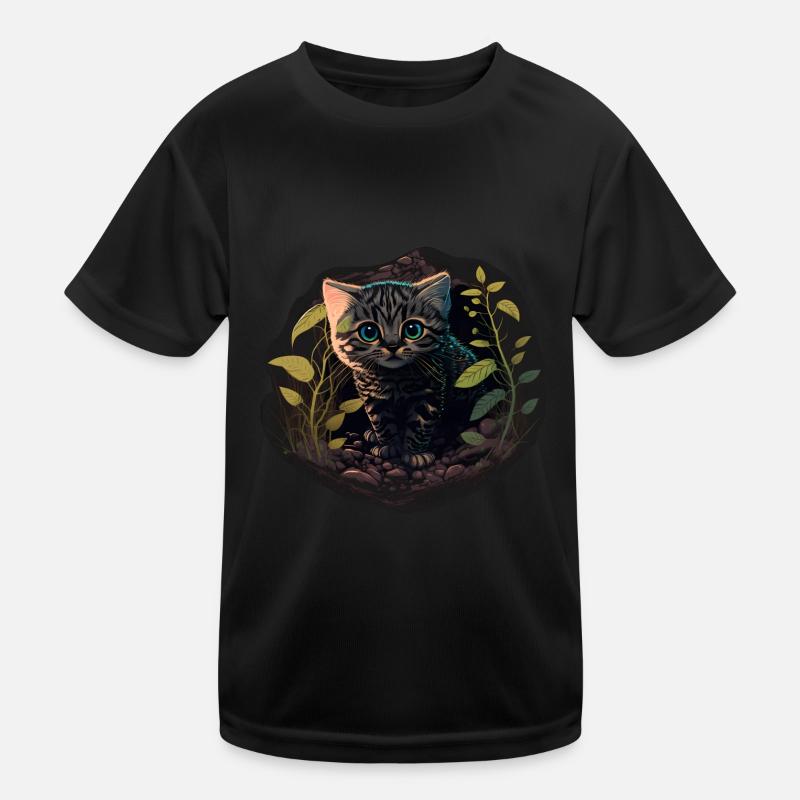 Chat mignon T-shirt sport Enfant