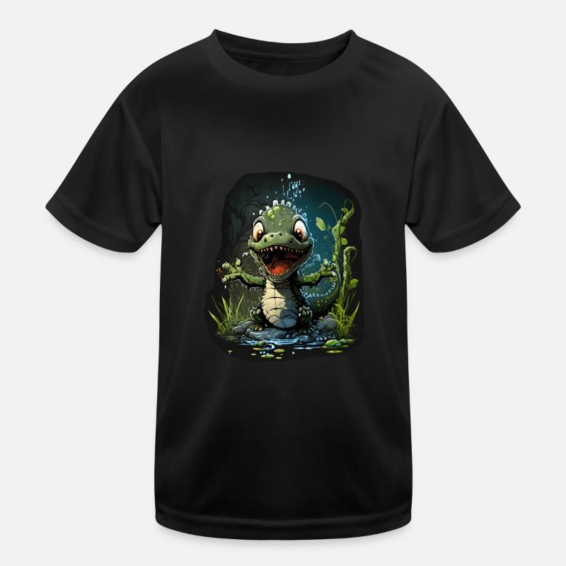 Süßes Krokodil Kinder Funktions-T-Shirt