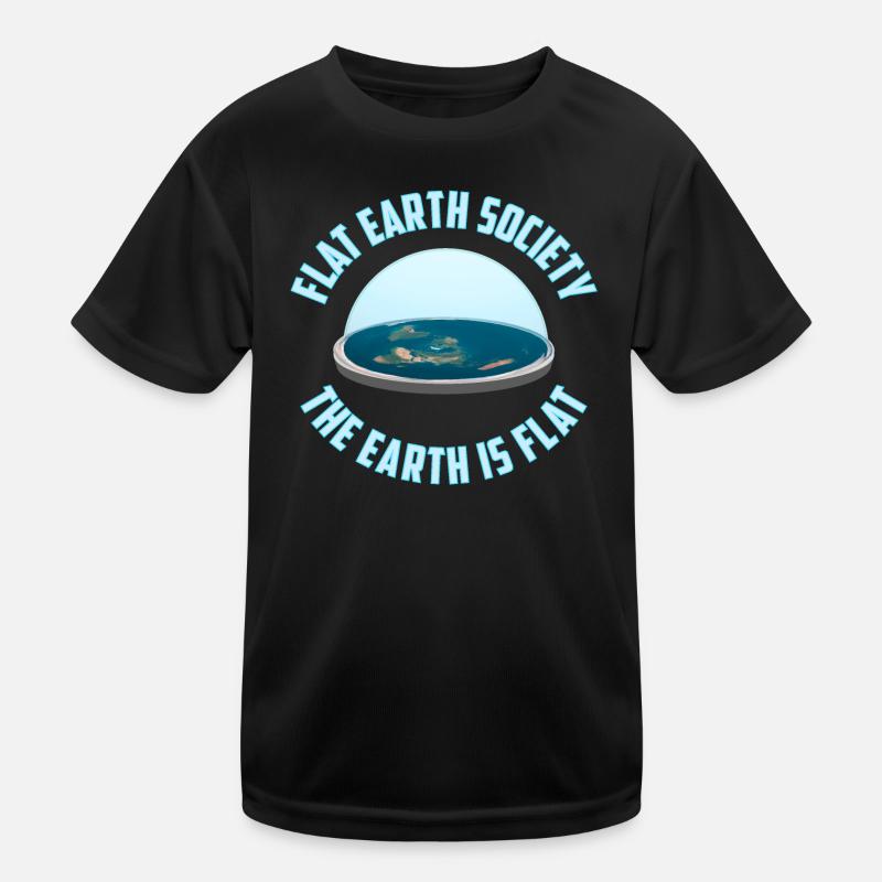 Flat Earth Society | The earth is flat Kids Functional T-Shirt