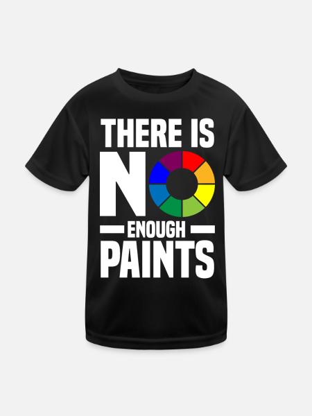 Acrylgießen Geschenke | Maler Kunst Leinwand Farbe - Kinder Funktions-T-Shirt - Schwarz - Vorne