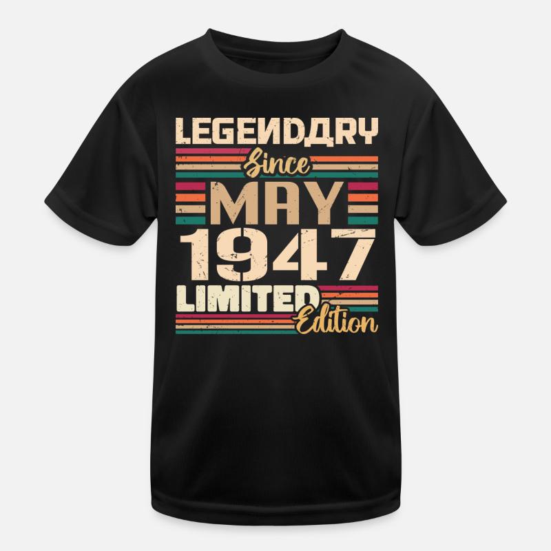May 1947 May - Jubilee May 1947 Kids Functional T-Shirt