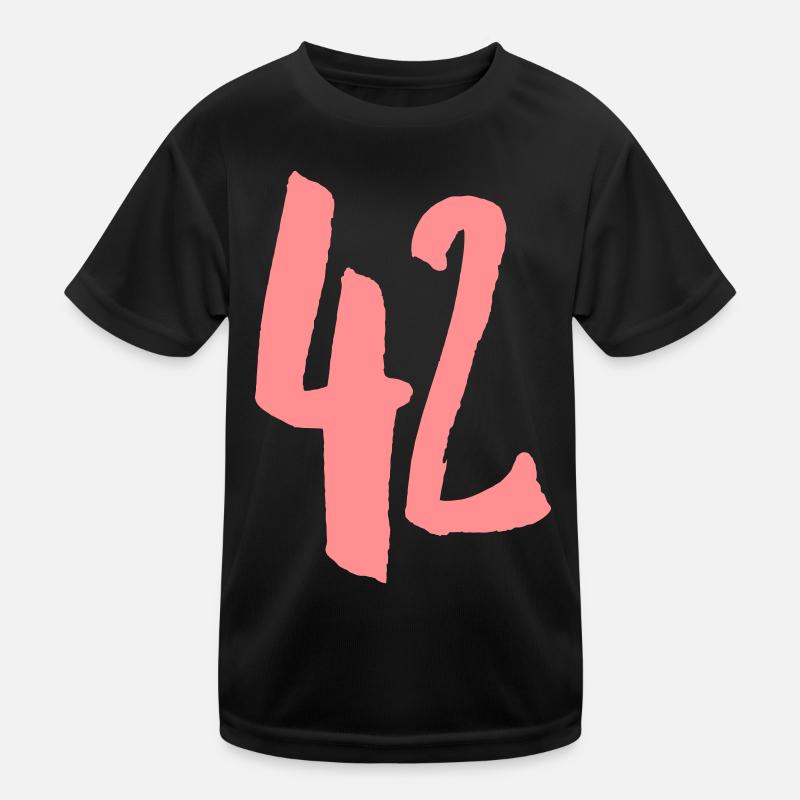 42 - Nummer - VEKTOR Kinder Funktions-T-Shirt