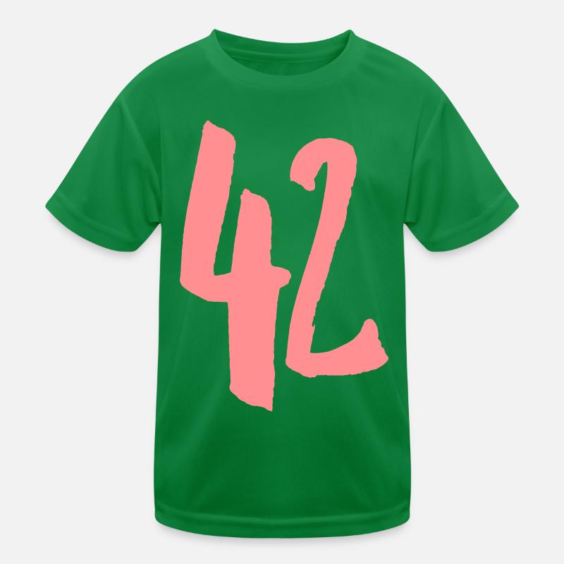 42 - Number - VECTOR Kids Functional T-Shirt