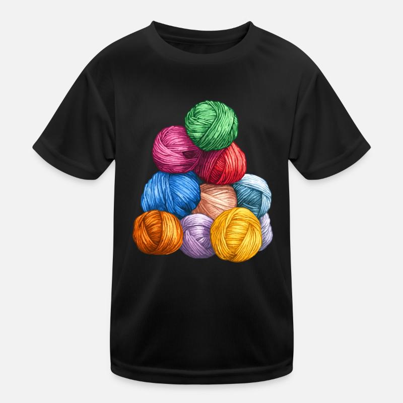 Lusitg Wolle Stricken Häkeln Kinder Funktions-T-Shirt