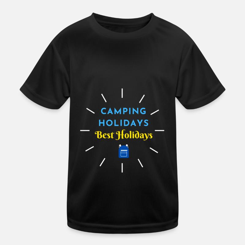 Campingferien Beste Ferien Kinder Funktions-T-Shirt