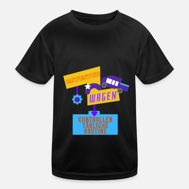 Kontrollen tägliche Routine Kinder Funktions-T-Shirt