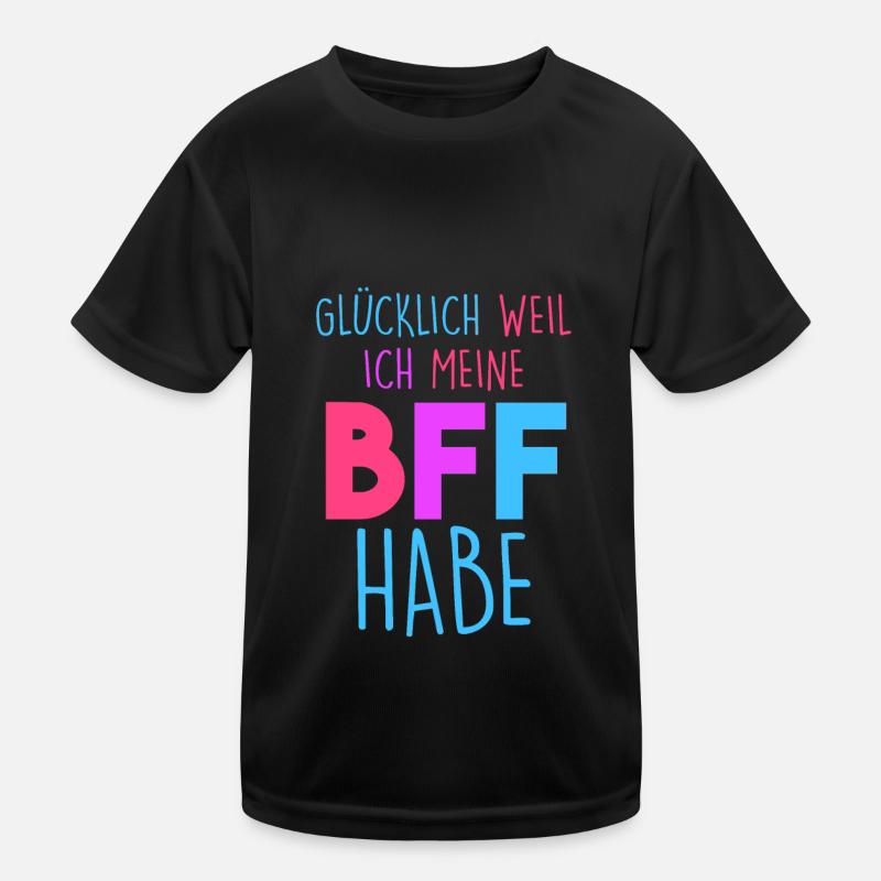 Glücklich wegen meiner BFF Kinder Funktions-T-Shirt