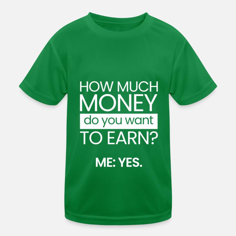 Combien d’argent? T-shirt sport Enfant