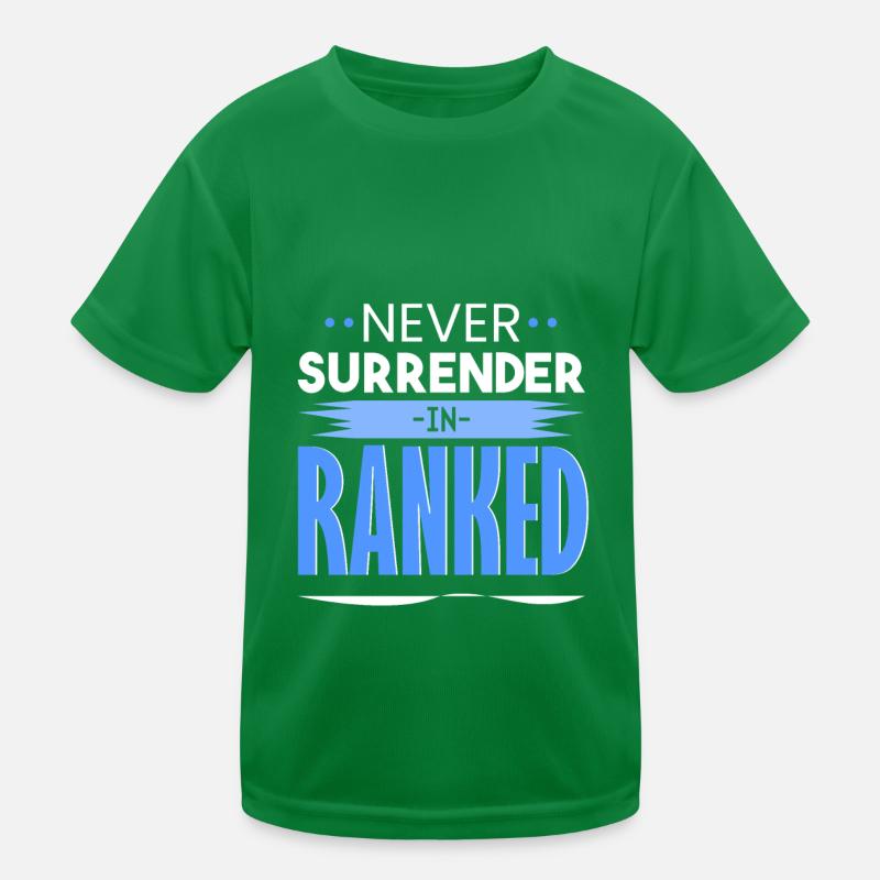 Niemals SURRENDER Kinder Funktions-T-Shirt