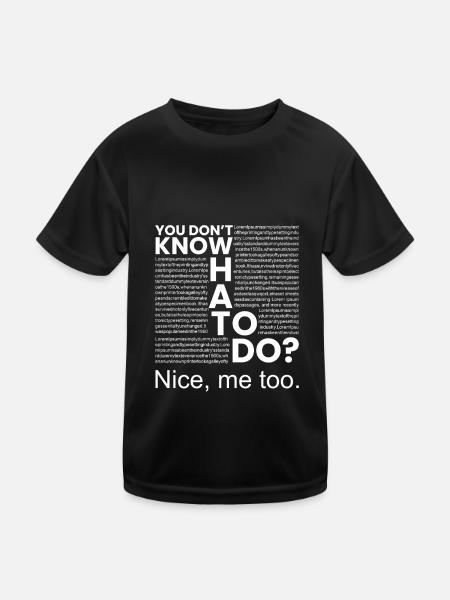 Time to hang out - Kids Functional T-Shirt - black - Front