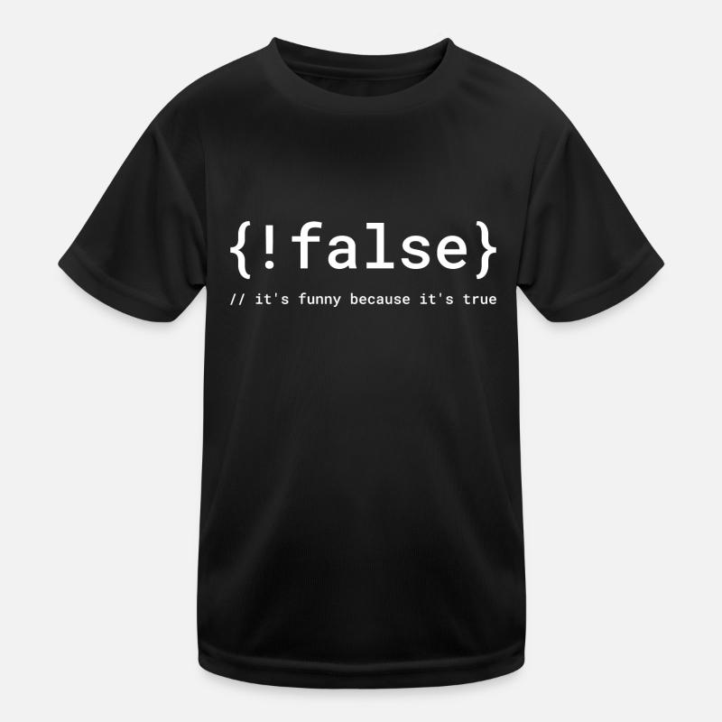 Code Humor Tee: Der logische Witz Kinder Funktions-T-Shirt