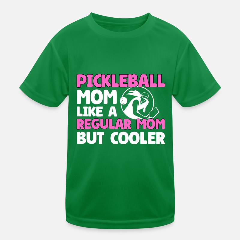 Pickleball Mom Like A Regular Mom But Cooler Kinder Funktions-T-Shirt