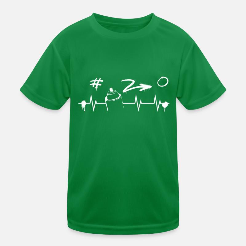 Graffiti Heartbeat Kinder Funktions-T-Shirt