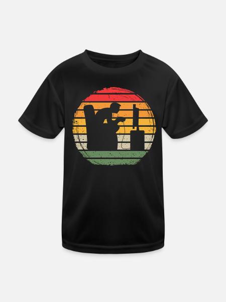 Gaming Vintage - Kids Functional T-Shirt - black - Front