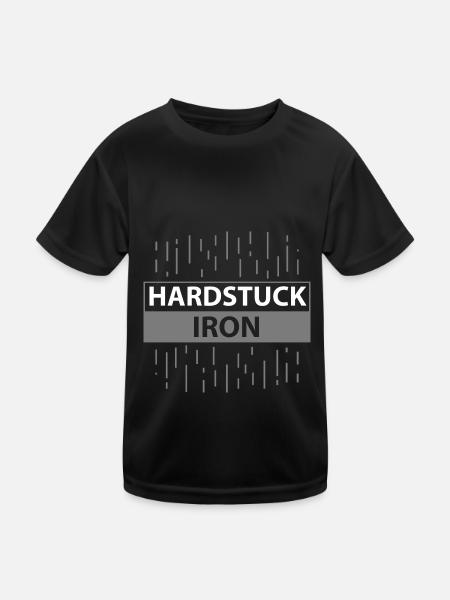Hardstuck Iron - Kids Functional T-Shirt - black - Front