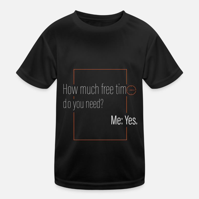 Wie viel Freizeit? Kinder Funktions-T-Shirt