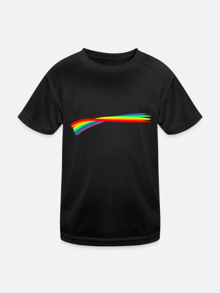 LGBTQ LGBTQ+ Pride Month Flag Design - Kinder Funktions-T-Shirt - Schwarz - Vorne