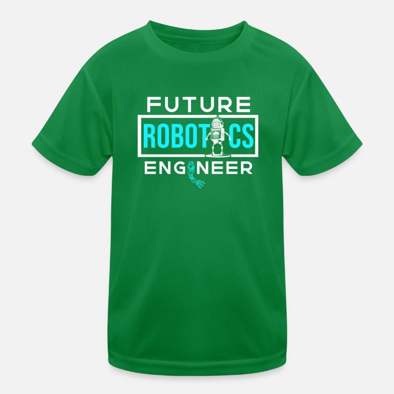 Future Robotics Engineer Kids Functional T-Shirt