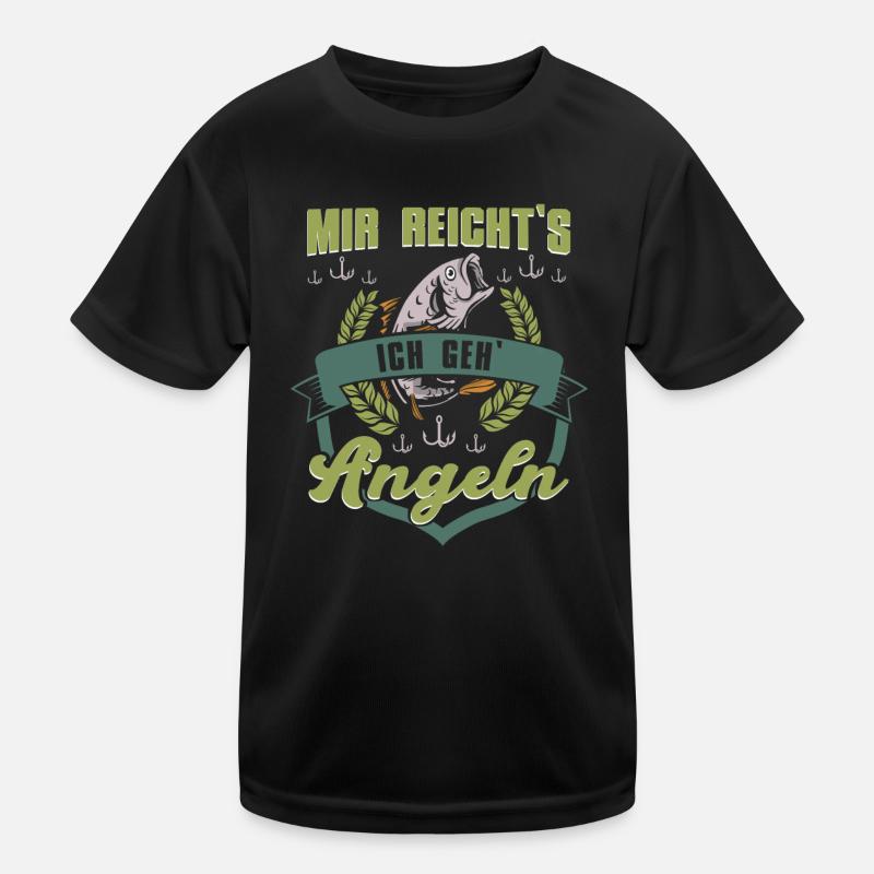 Mir Reichts Ich Geh Angeln Kinder Funktions-T-Shirt