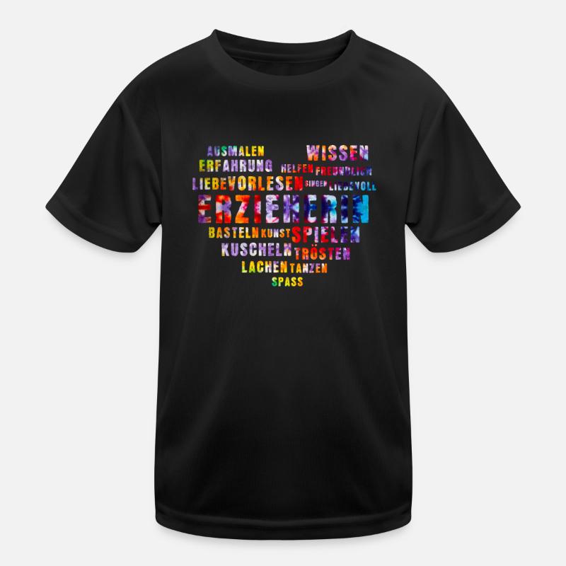 Erzieherin Mit Herz Kinder Funktions-T-Shirt