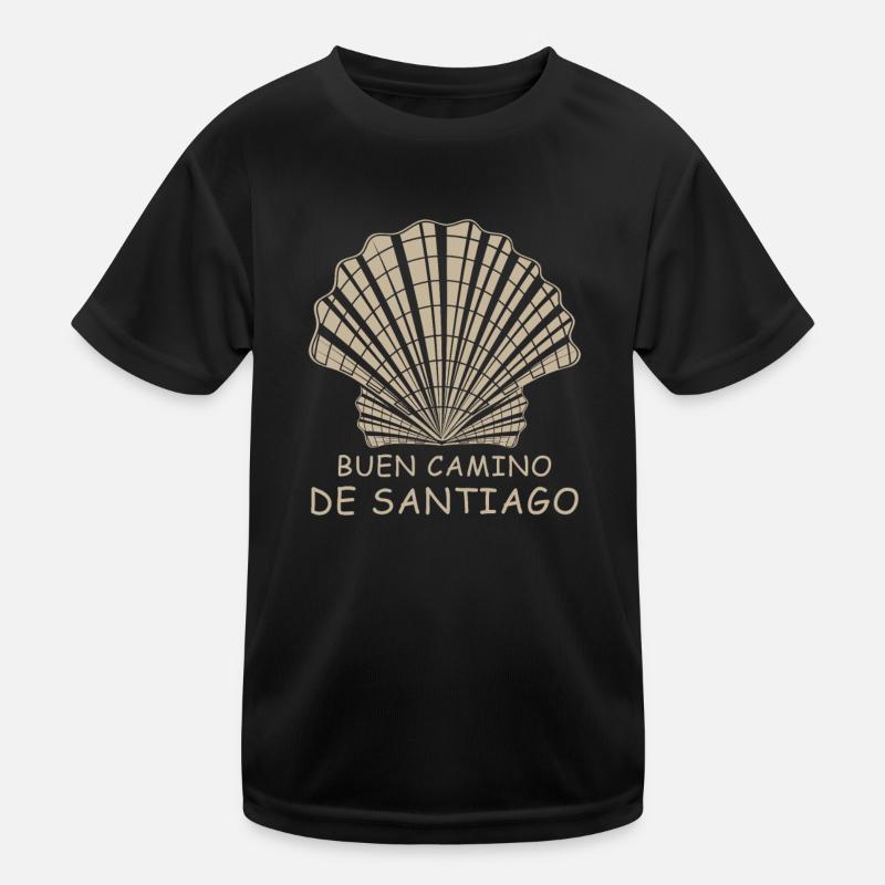 Buen Camino De Santiago Chemin de Saint-Jacques Shell T-shirt sport Enfant