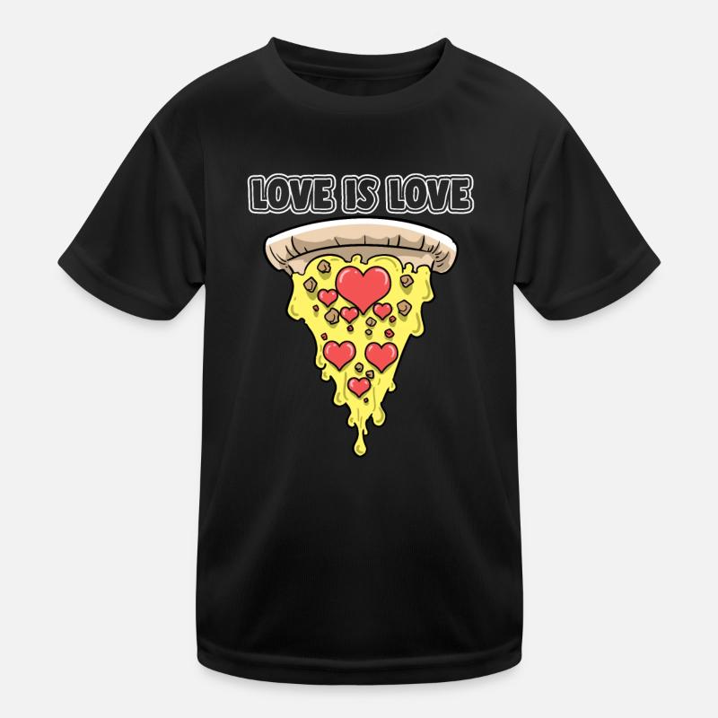 Pizza Liebe L’amour est l’amour T-shirt sport Enfant