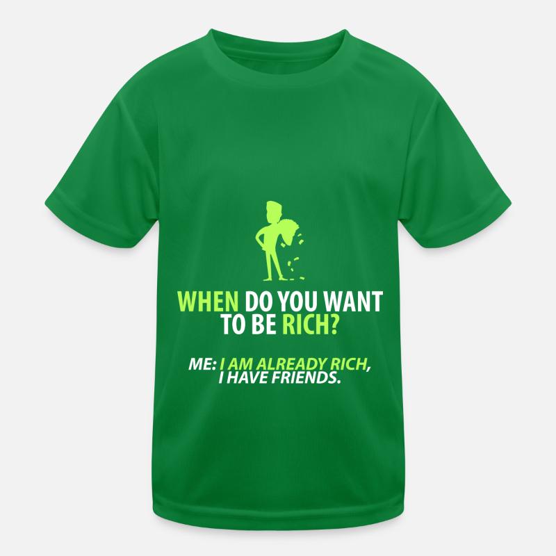 Déjà riche : mes amis T-shirt sport Enfant