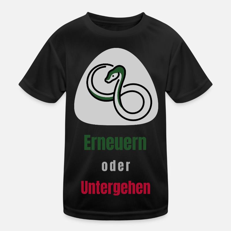 Erneuern oder Untergehen Kinder Funktions-T-Shirt
