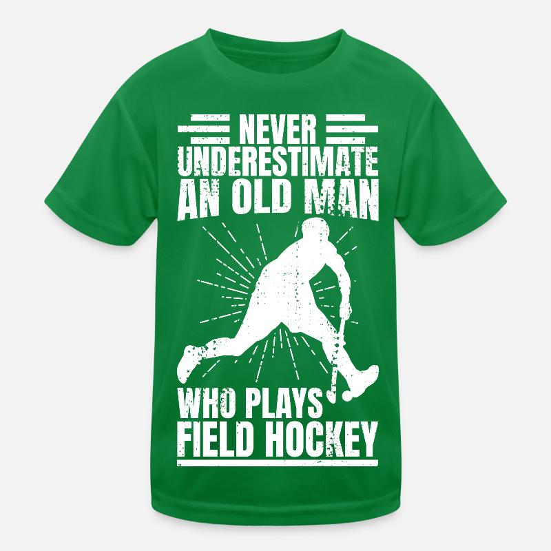 Feldhockey Opa Kinder Funktions-T-Shirt