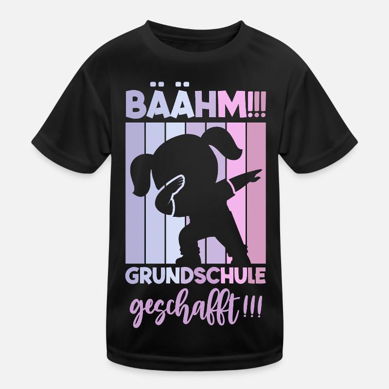 Grundschule Geschafft 2026 Mädchen Bääm Abschluss  Kinder Funktions-T-Shirt