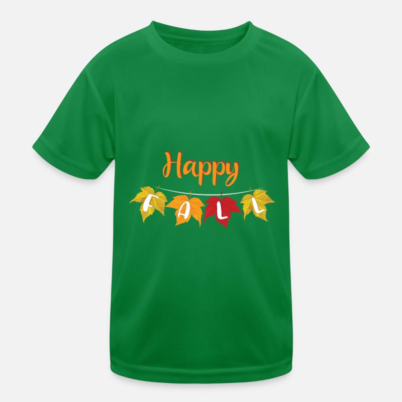 Happy Fall - Autumn Lover Kids Functional T-Shirt