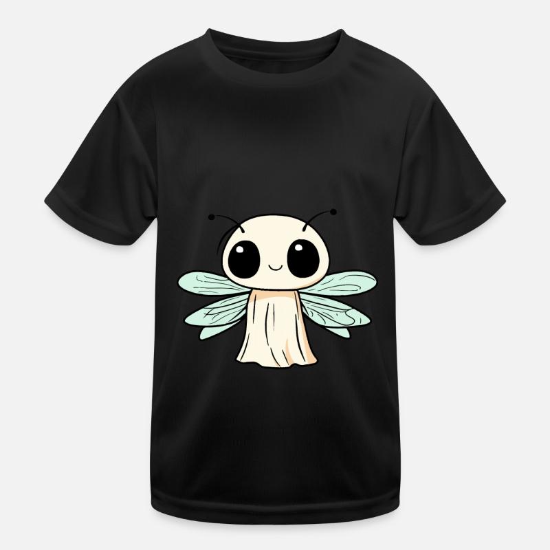Libellule Halloween Bande dessinée Fantôme T-shirt sport Enfant