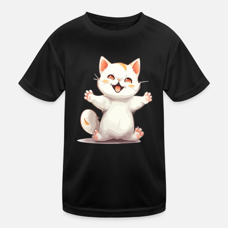 Cuddle Kitty Cute Cat Hugs Couple Matching Kids Functional T-Shirt