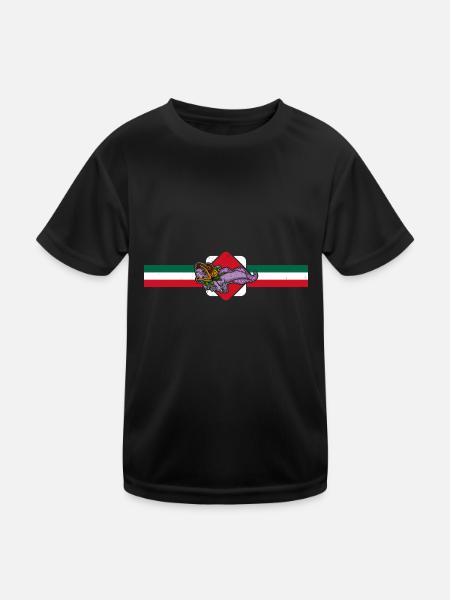 Quetzalcoatl Axolotl Mexiko Azteken Gottheit - Kinder Funktions-T-Shirt - Schwarz - Vorne