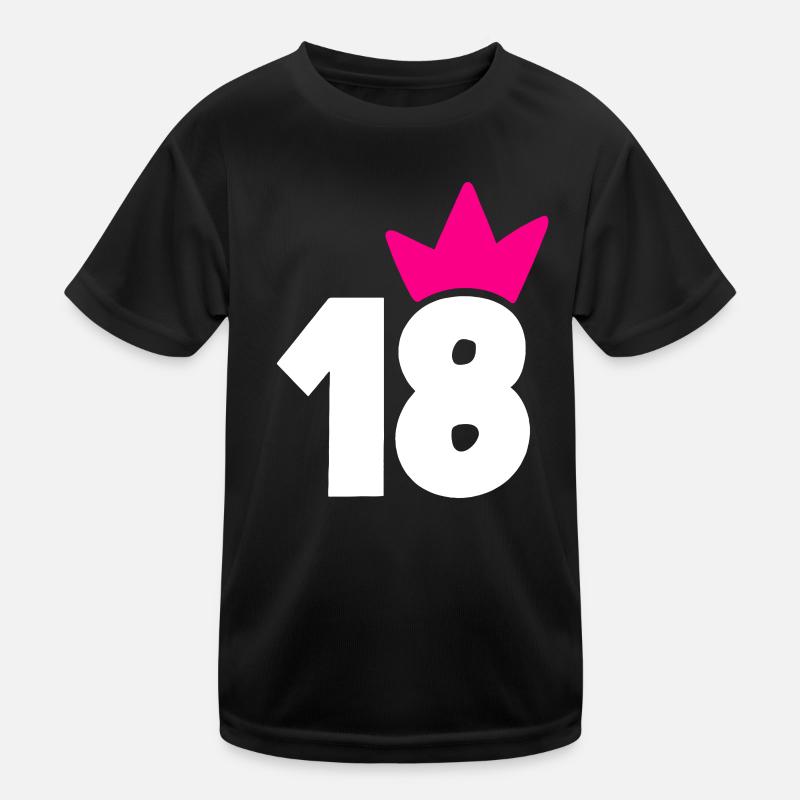 18 Krone Pink Girl 18 Kinder Funktions-T-Shirt